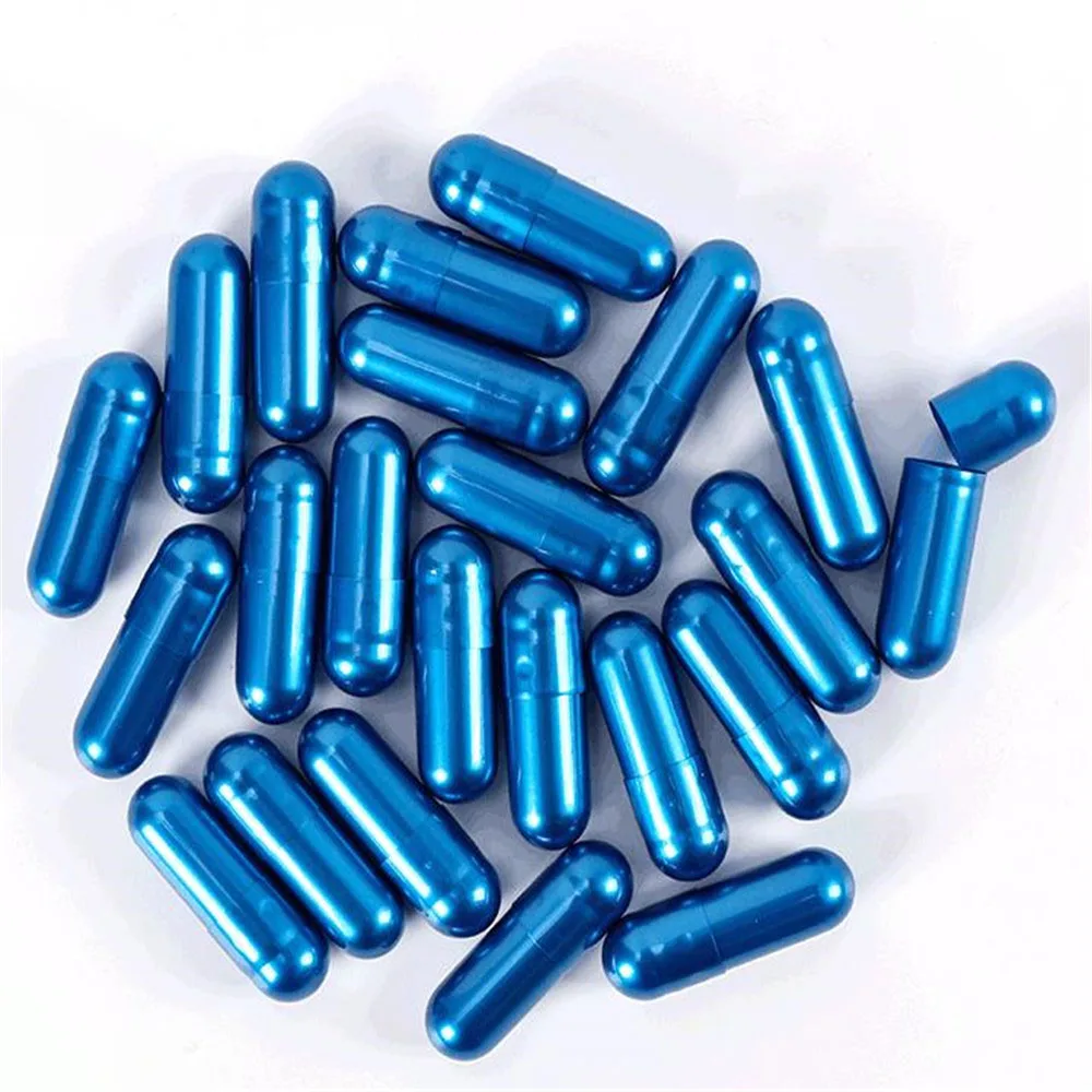 1000PCS 00 Royal Blue Gelatin Empty Capsules, Hollow Gelatin Capsules