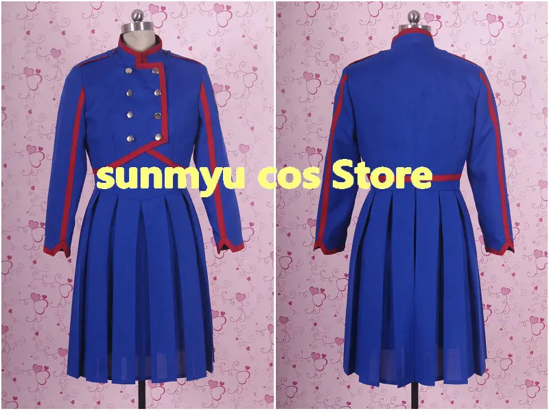 

Customize,Free Shipping! Keyakizaka46 Fukyouwaon Blue Dress Team Uniform Cosplay Costume,Custom Size Halloween Wholesale