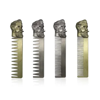 

Hairdresser Beard Shaping Template Beard Comb Straightener Men Beard Oil Head Comb Trim Tool Poket Comb