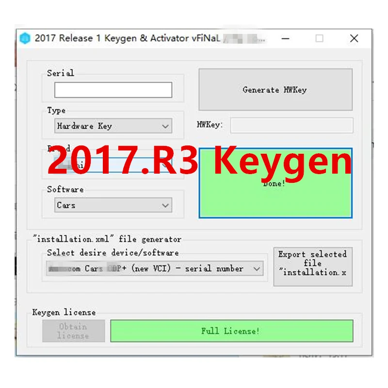 2021 новейшее программное обеспечение 2017.R3 keygen 2017 3 для автомобиля грузовика |