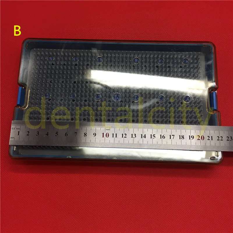 Чехол для лотка для стерилизации офтальмологический/стоматологические хирургические инструменты коробка для дезинфекции - Цвет: B   1pcs Medium