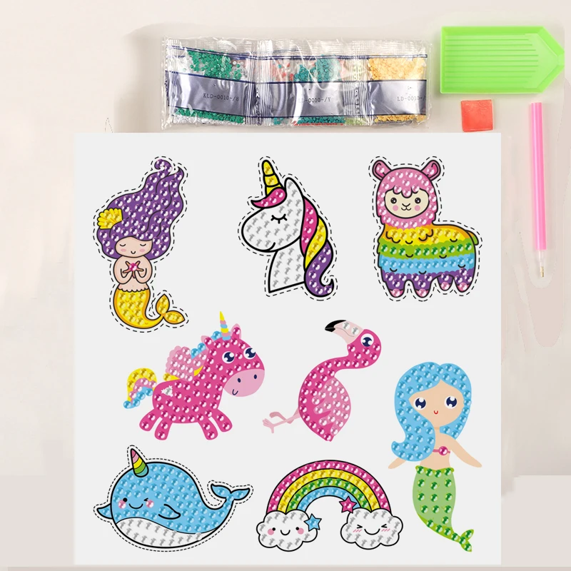 Kit Diamond Painting Sirena Per Bambini - 5D Pittura Con Diamanti Adesivi - Foto 12