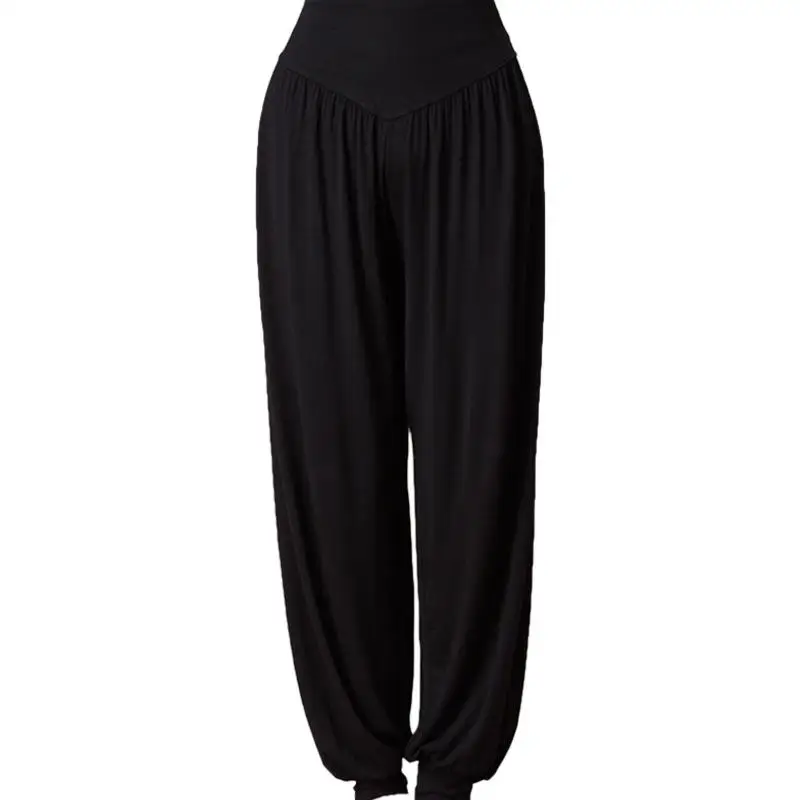 Женские удобные шаровары свободные длинные штаны танец живота Boho широкие брюки - Цвет: 3