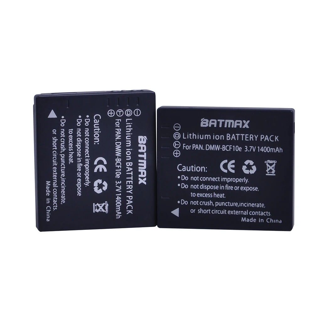 2x Panasonic DMW-BCF10E Batteria Da 700mAh Marcata CELLONIC Caricabatteria O