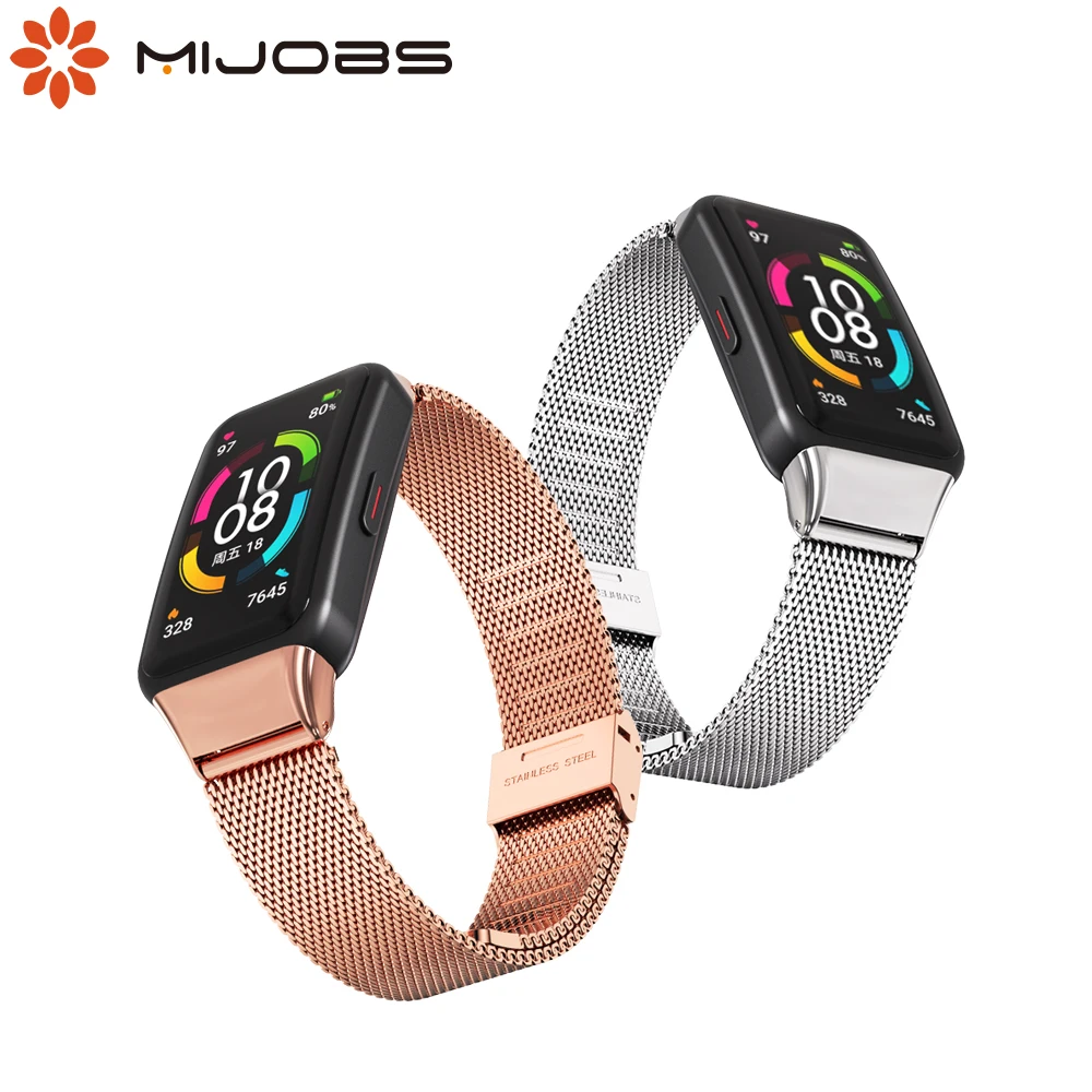 

For Huawei Honor Band 6 Strap Smart Wristband Replacement Watch Belt Strap for Honor Band 6 Bracelet Metal Wrist Accessories