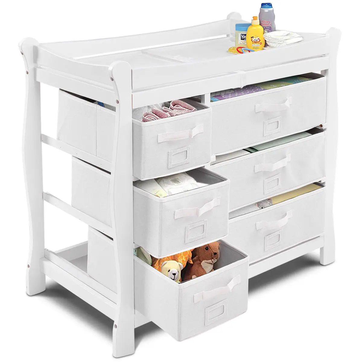 baby changing table and storage