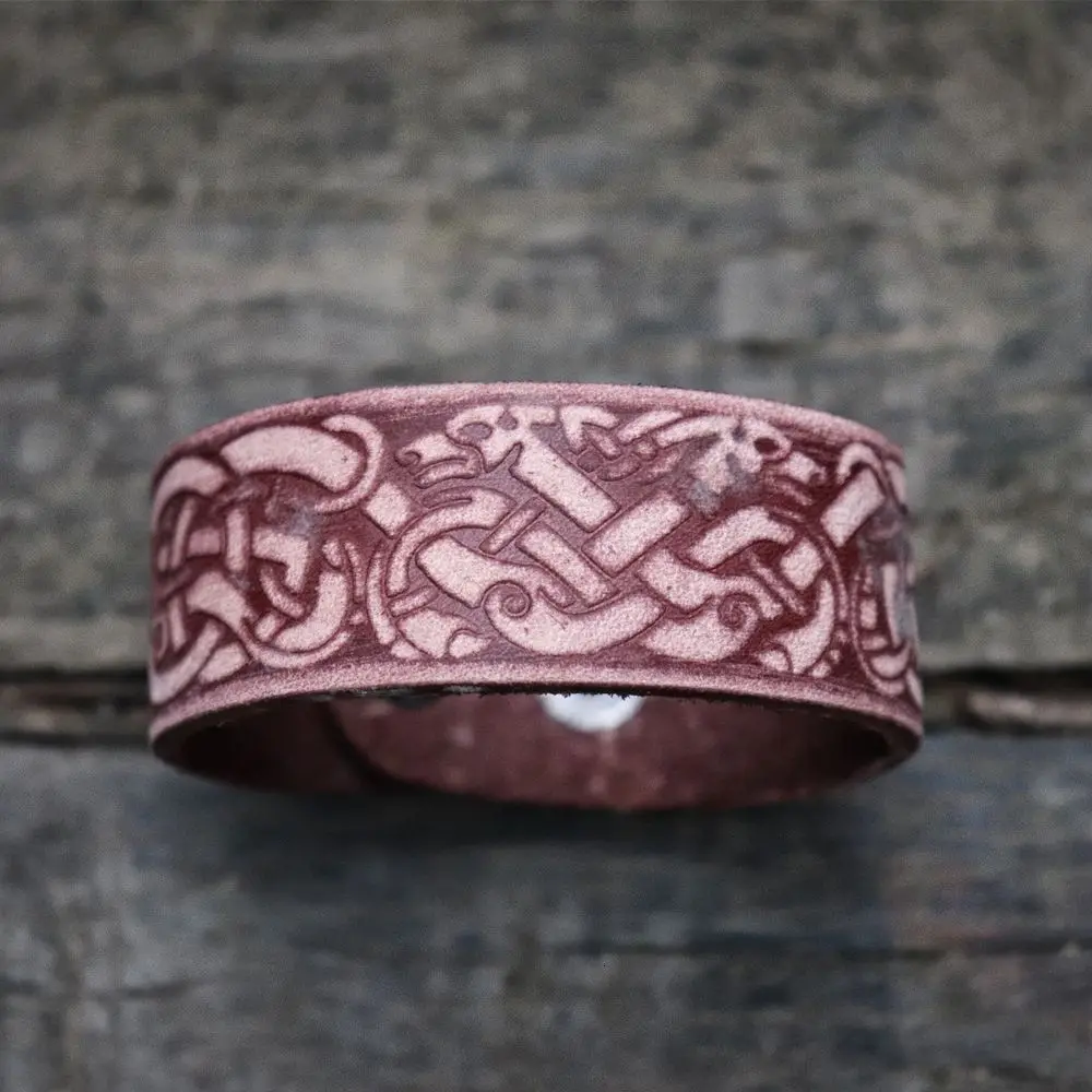 Мужской браслет кельтский Дракон амулет викинга Кожаный Браслет-манжета нордические украшения подарок