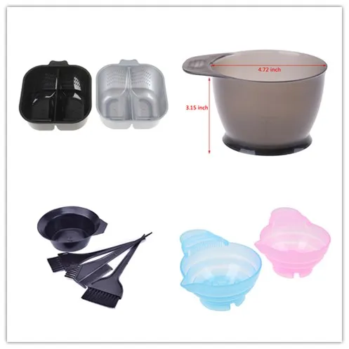 Hair Color Mixing Bowl Salon Hair Dyeing Coloring Bowl Hair Dyestuff Cream Paint Stirring Bowl for Barber Styling Tool 4 Styles