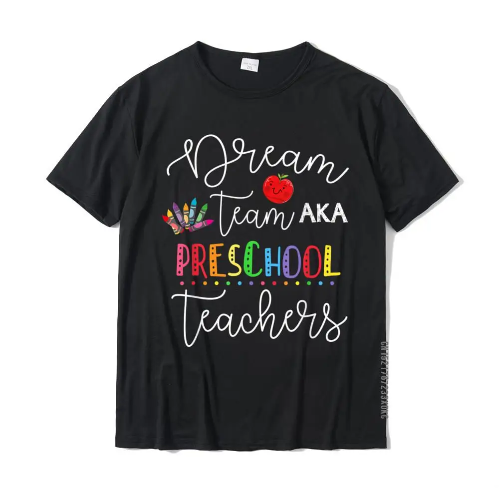 Tops T Shirt Printed On NEW YEAR DAY 2021 Hot Sale Funny Short Sleeve Pure Cotton Crew Neck Mens Top T-shirts Funny Tshirts Dream team Preschool Quote Funny Teachers Back to School T-Shirt__MZ20566 black