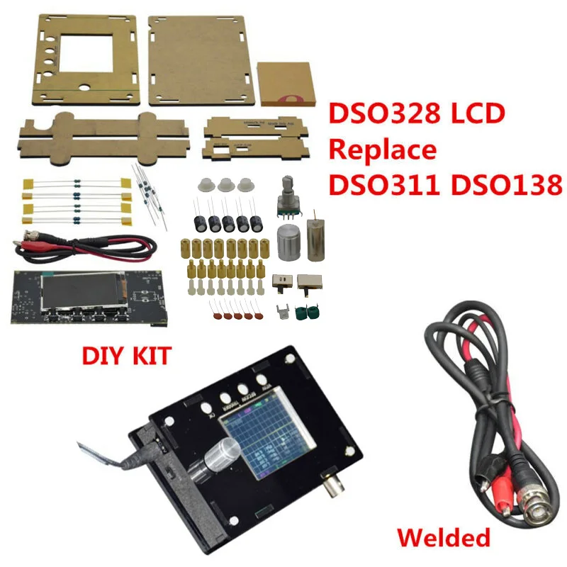 1Msps 200 кГц мини осциллограф-тестер заменить DSO311/DSO138 для SMT32 DSO328 ЖК-части наборы инструментов