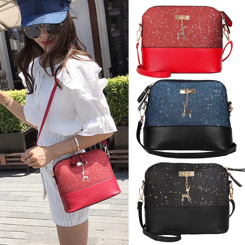 

Bags For Women 2019 Fashion Women Crossbody Bags Deer Decor Sequins Chic Messenger Bag For Ladies Bolsa Feminina