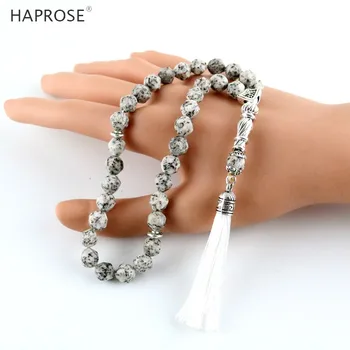 

HAPROSE Tesibah bracelets Islamic Muslim tasbih Allah Vintage style bracelet 99 beads Man bracelet accessories gift
