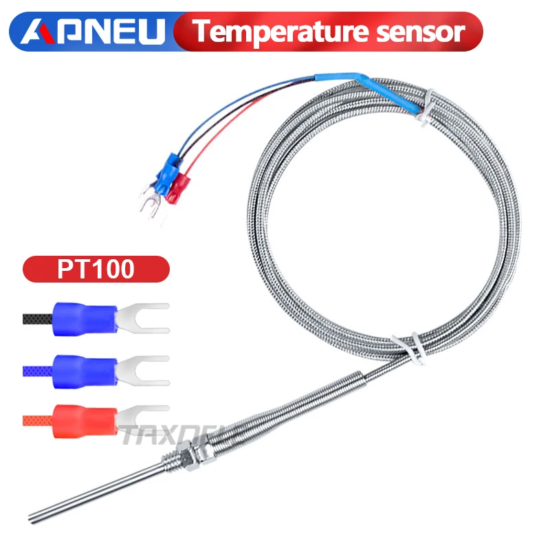 Temperature Sensor 400 800 degree RTD K J PT100 50mm 150mm 100mm 200mm Oven M5 Probe Thermal Thermocouple Industrial