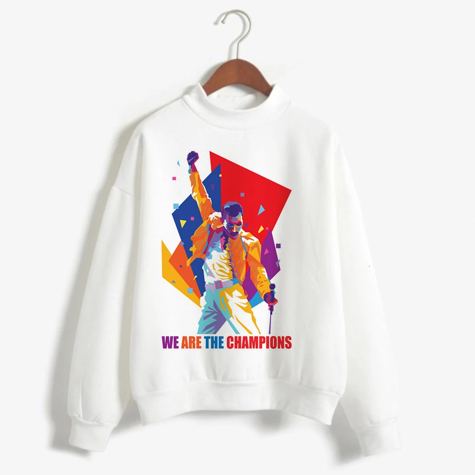 Freddie Mercury Толстовка для мужчин/женщин пуловер Топы Queen Band женская уличная одежда с