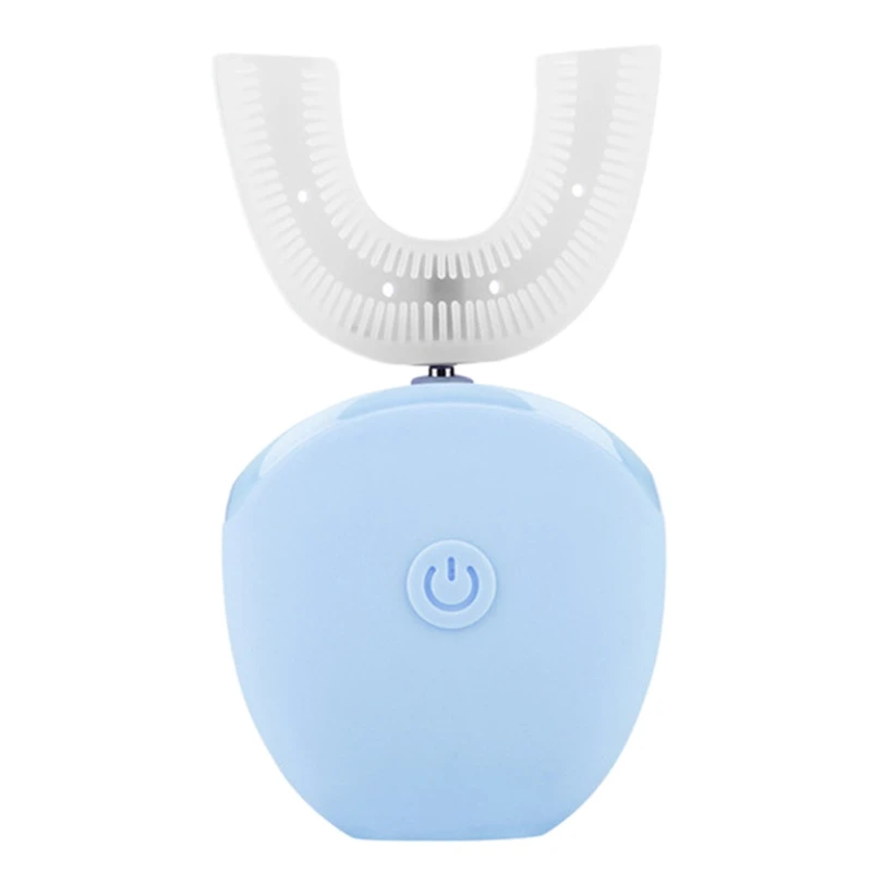 

U Shape Automatic Sonic Electric Toothbrush 360 Degrees Ultrasonic Toothbrush Waterproof Silicone Teeth Cleaner Whitening Tool B