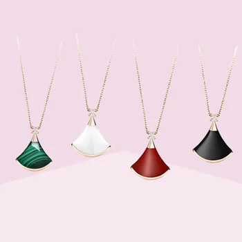 

S925 sterling silver skirt necklace pendant