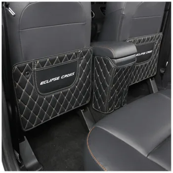 

car styling For Mitsubishi Eclipse Cross 2018 Car interior PU rear seat protection pad anti kick mat