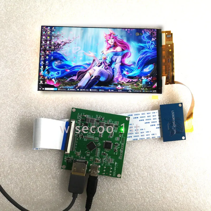 Wisecoco Raspberry pi Display Polegada 2k Lcd 60hz Ls060r1sx01 2560x1440 Impressora 3d Painel Compatível com Placa de Controlador Mipi - Imagem 4