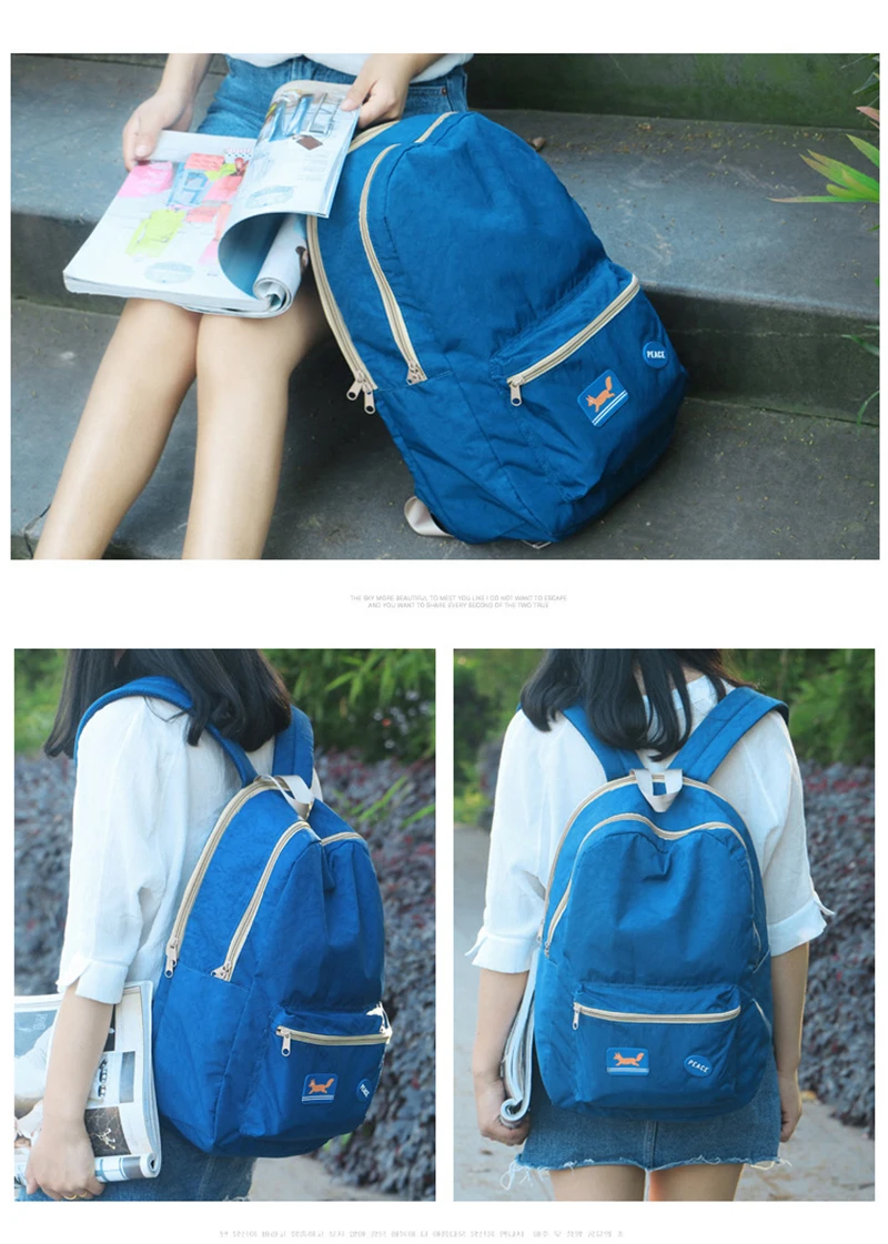 Travel backpack leisure light and comfortable female bag travel computer bag college bag leisure, travel is very suitable bag