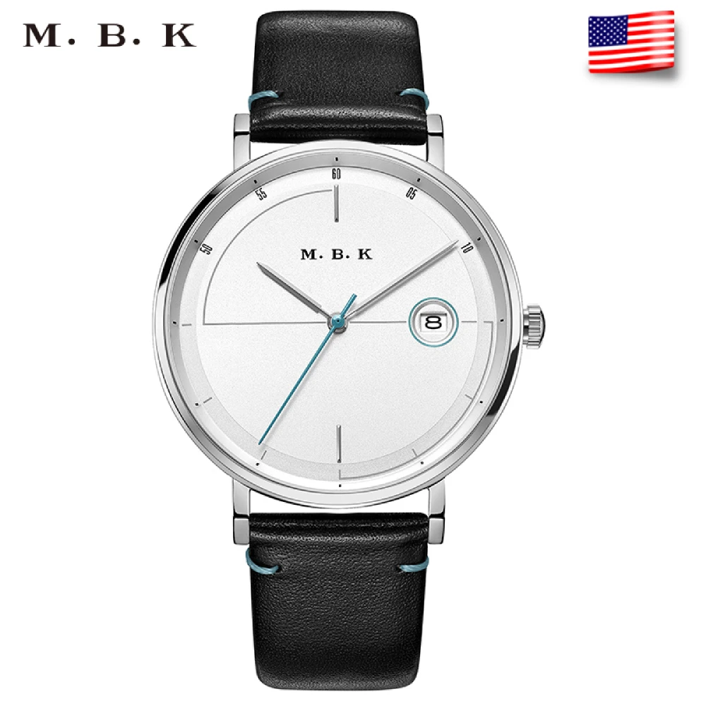 Роскошные мужские часы бренда MBK автоматические механические полностью стальные