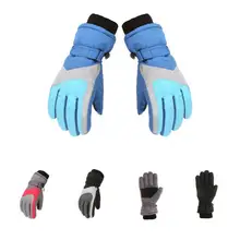 

Fashion Stylish Soft Lining Children Warm Waterproof Outdoor Sports Gloves Kids Snowboard Gloves Kids Ski Gloves 1 Pair