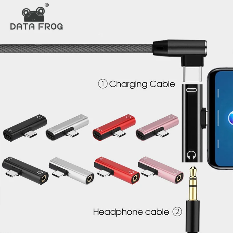 Двойной сплиттер адаптер 2 в 1 разъем USB Type C 3 5 мм для Xiaomi Huawei JMG портативное