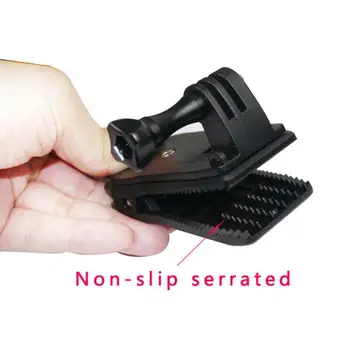 

1PC For Gopro Accessories 360 Degree Rotary Backpack Clamp 7 Fast Clip Sj4000 6 Pro For Go Hero 8 5 Mount Sj5000 Hat U4W1