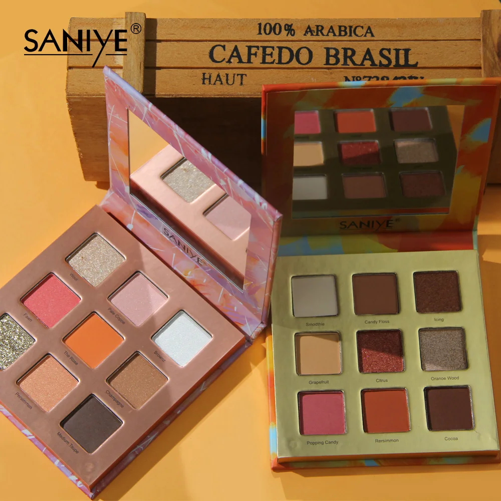 SANIYE Beauty палитра теней для век 9 цветов мерцающие пигментированные тени Палитра