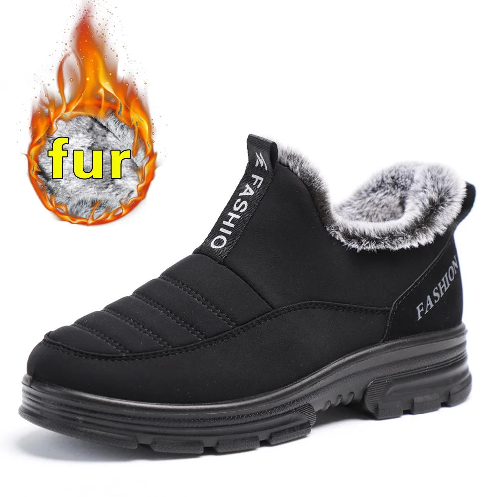 Female Boots Winter Shoes Ankle-Botas Women Mujer Plush Warm Casual