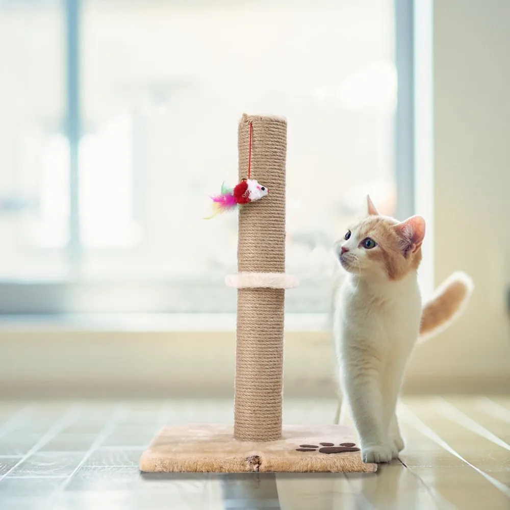 UK M14 Pet Cat дерево скалолазание рамка игрушка с рыбий колокольчик Игрушка Кошка Когтеточка кошка царапины доска прыжки обучение игрушка мебель