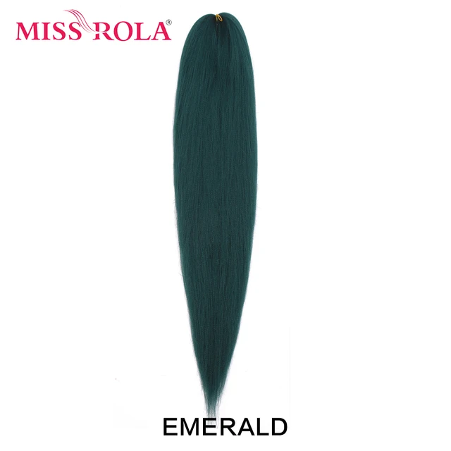 Miss Rola Synthetic 28Inch 100G NEW COLORS Hair Extension Yaki Straight Jumbo Braiding Hair Pre-Stretched Braid Kanekalon Hair 28INCH 100G