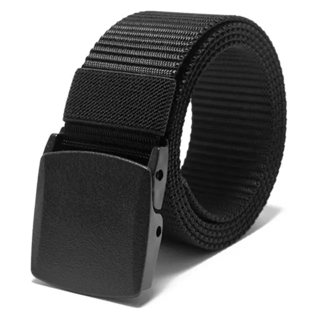 FRALU Automatic Buckle Nylon Belt Male Army Tactical Belt Mens Military Waist Canvas Belts Cummerbunds High Quality Strap black
