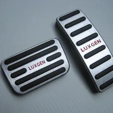 LUXGEN U6 педаль дроссельной заслонки внутренняя отделка модифицированное отверстие пробивная педаль дроссельной заслонки красный красочный логотип черно-белый с узором стенд