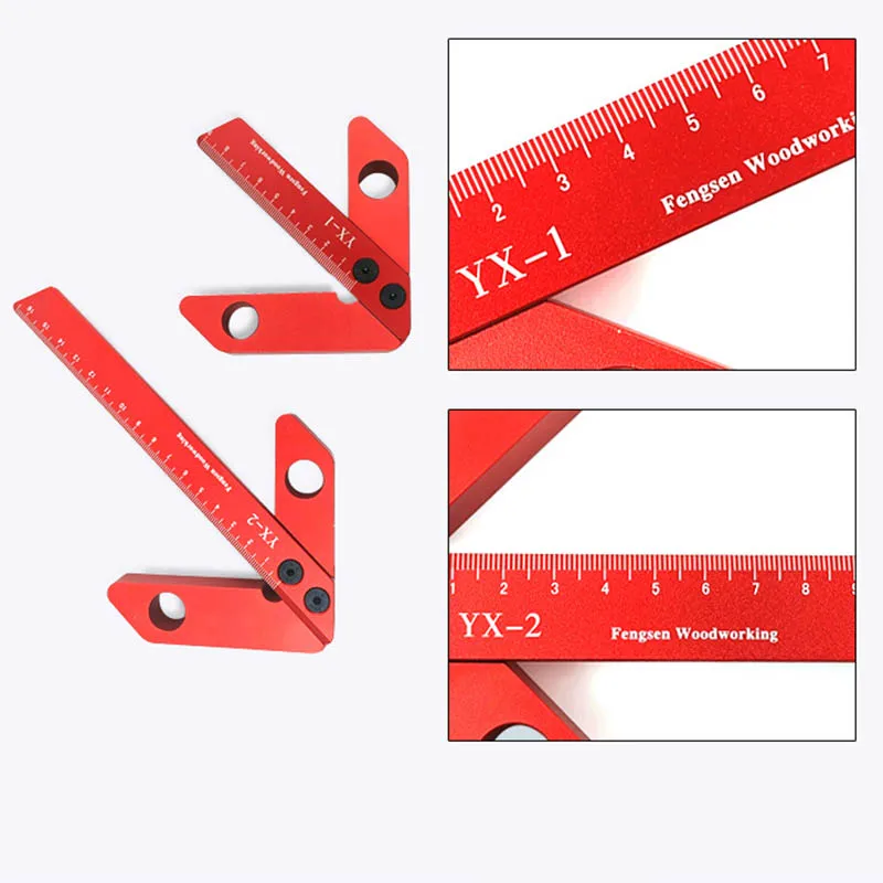 Woodworking center scribe Square center scribe 45 degrees 90 degree right angle line gauge Woodworking tools