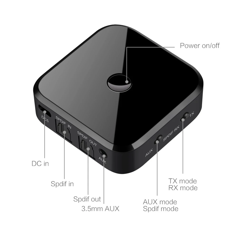 Bluetooth RCA приемник 5 0 AptX LL 3 мм разъем для ТВ автомобиля аудио AUX беспроводной