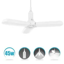 E27 светодиодный 45 Вт 60 Вт светодиодный лампы Складная лопасть вентилятора лампы SMD2835 супер яркий с регулируемым углом наклона Энергосбережение(балансировки колес) для мастерских домашнее освещение