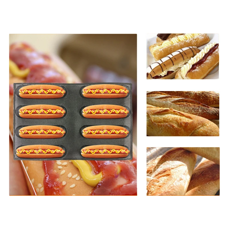 Meibum овальная форма для выпечки хлеба с антипригарным покрытием различные багет длинная буханка Eclair пицца хот-дог пористая стекловолокно силиконовая форма