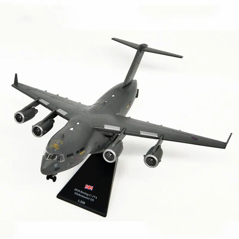 Amer1: 200 Соединенного Королевства Air Force вариант C-17 глобальных Overlord III стратегии тактической транспортной модель самолета из сплава