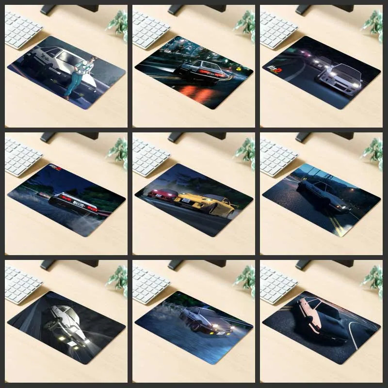 

XGZ Big Promotion Gaming Mouse Pad Popular Anime Car Racing Feelings Computer Desk Mat Rubber Stripes Non-slip Custom Coasters