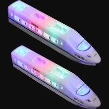 Легкий высокоскоростной поезд игрушечный автомобиль детская игрушечная форма моделирование электрический игрушечный поезд на батарейках