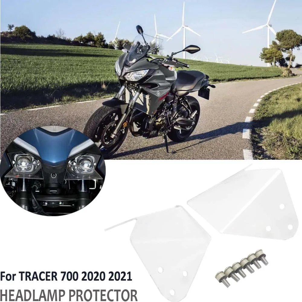 

Для YAMAHA TRACER700 Tracer 700 Tracer 7 GT MT-07 2020 2021 прозрачная защита фар аксессуары для мотоциклов