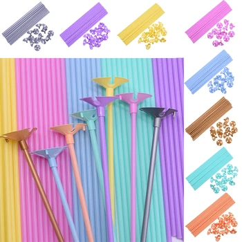 

10pcs Plastic Balloon Stick Balloons Holder Sticks with Cup for Wedding Birthday Party Inflatable Balloon Decoration Accessories