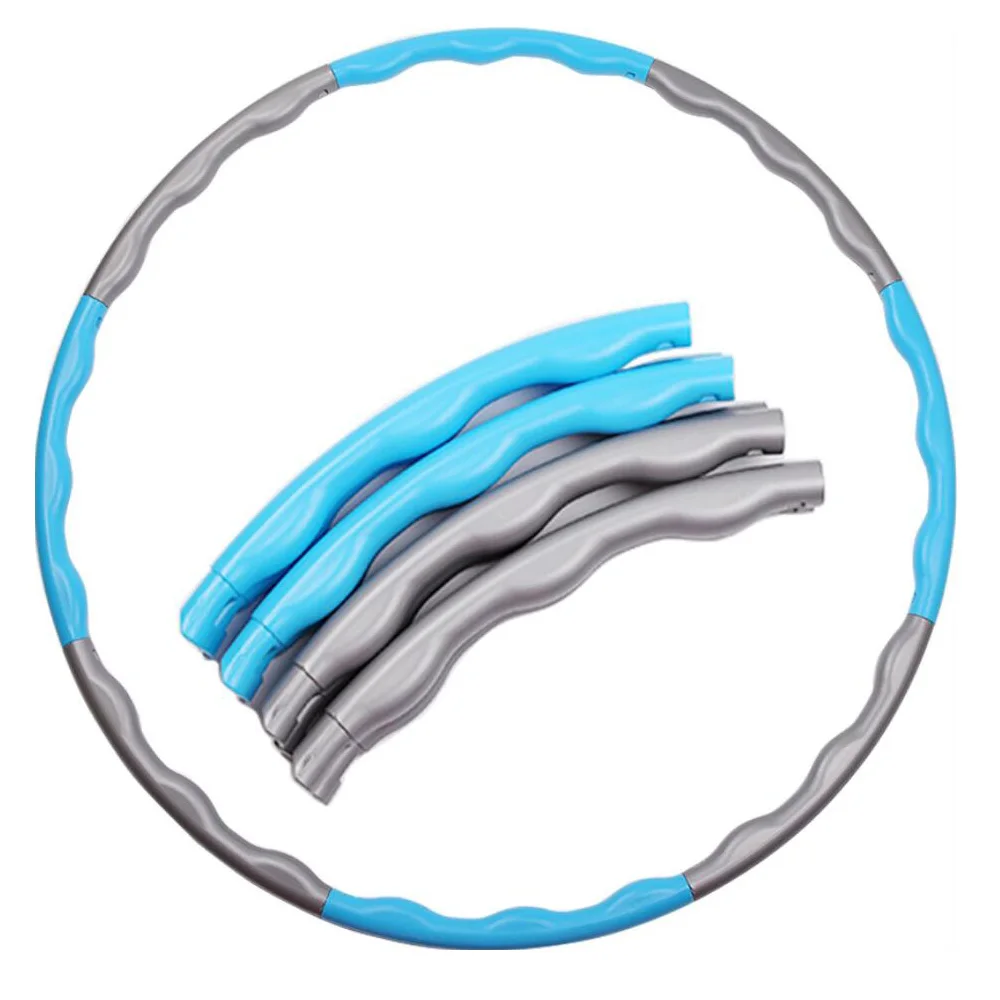 

Removable Sports Hoops Weighted Fitness Circle Adult Gym Bodybuilding Crossfit Slimming Workout Exercise Equipment 8 Sections