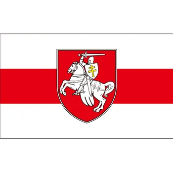 

Bright Color Symbol Indoor Outdoor Decor Hanging Belarus Home Garden Pagonya Flag Polyester Non-fading Knight Horse Banner Event
