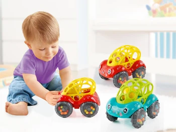 

Hot Baby Plastic Non-toxic Colorful Animals Hand Jingle Shaking Bell Car Rattles Toys Music Handbell for Kids Color Random