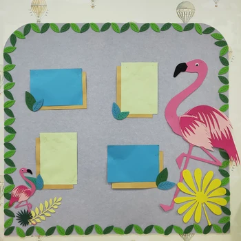 

New Large Flamingo Felt Fabric Slice Cutting Designer Diy Wall Decoration Needle Felting Material Kit Children Room Decoration