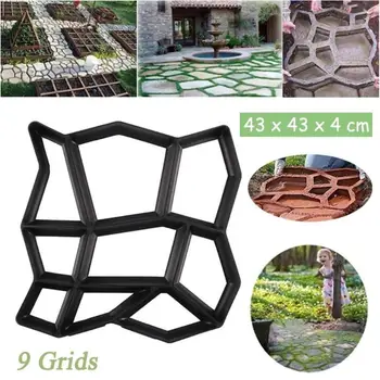 

Concrete Molds Manually Garden Pavement Mold Reusable DIY Path Maker Paving Mold Cement Brick Concrete Molds Garden Stone Road