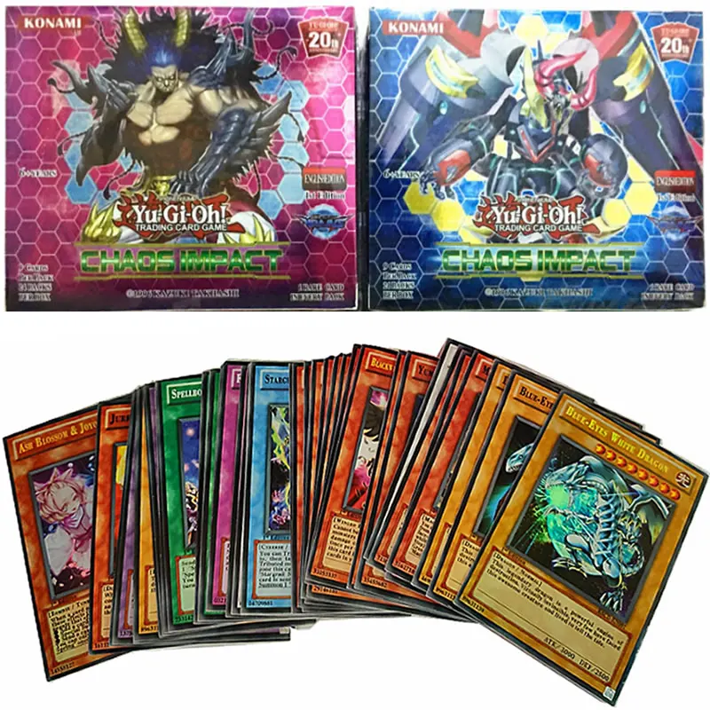 Yugioh-cartas de colección versión inglesa para niños, juguete para regalo, 216 Uds.
