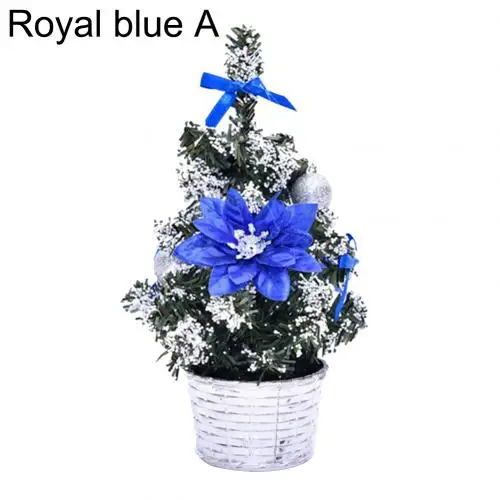 Royal Blue A Мини искусственный шар рождественской елки звезда настольный орнамент праздничный Декор для дома - Цвет: Royal Blue A