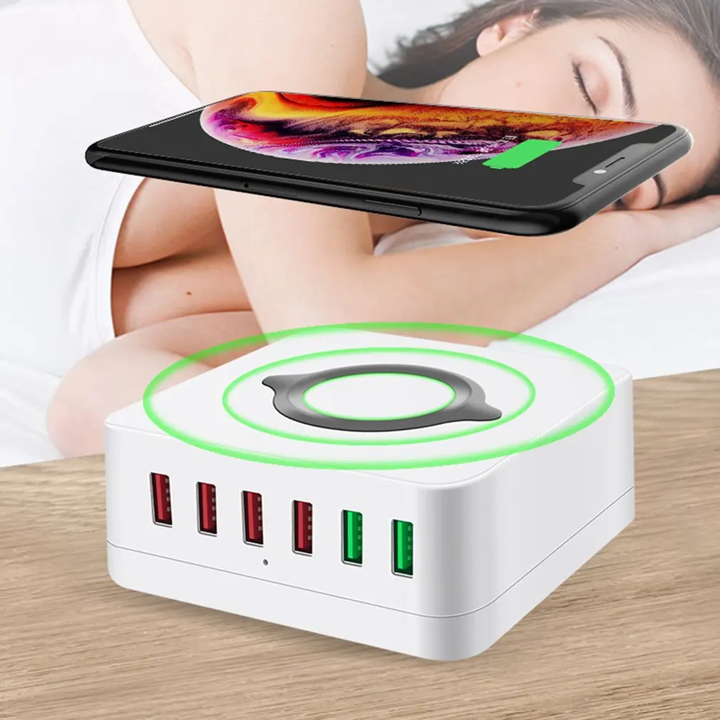Universal 6 Ports QC3.0 USB Hub Smart USB Charger Fast Charging Station Stand Dock Hub 5V/2.4A Quick Charge For Mobile Phone
Universal 6 Ports QC3.0 USB Hub Smart USB Charger Fast Charging Station Stand Dock Hub 5V/2.4A Quick Charge For Mobile Phone